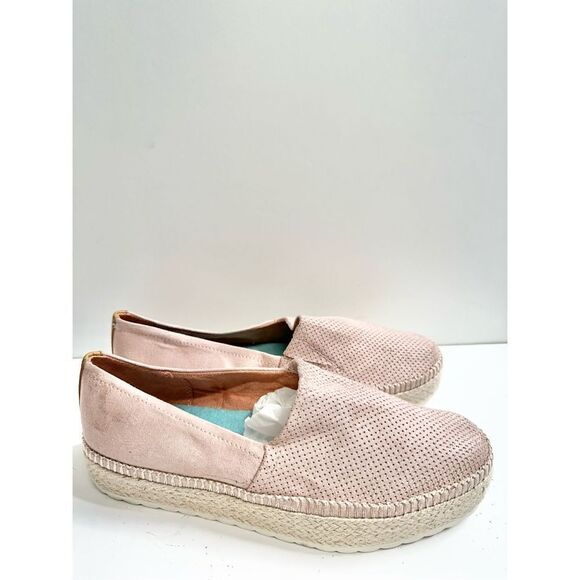 Dr. Scholl’s Espadrilles Womens Size 8 Pink Perforated Slip On Sunray Shoes - Picture 4 of 9